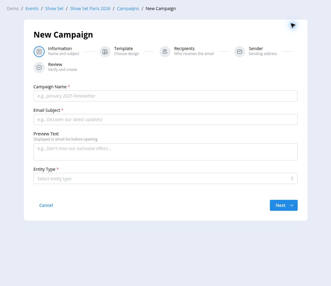 Creating a campaign