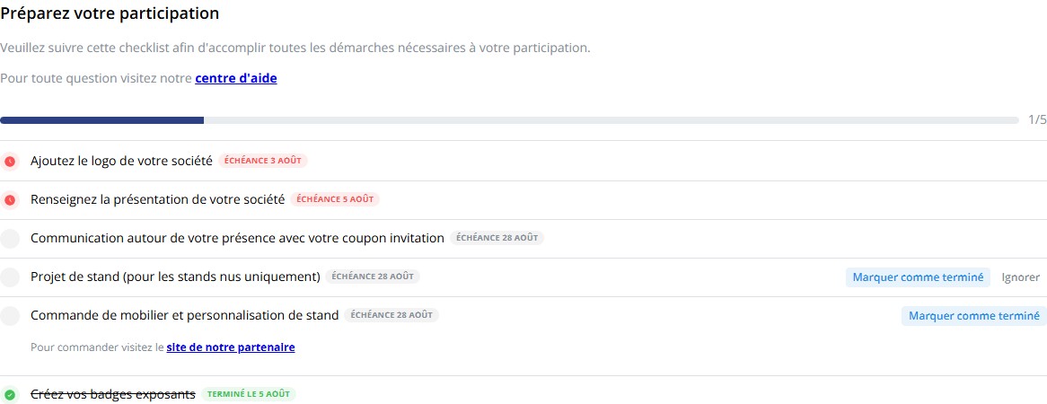 Disposition standard