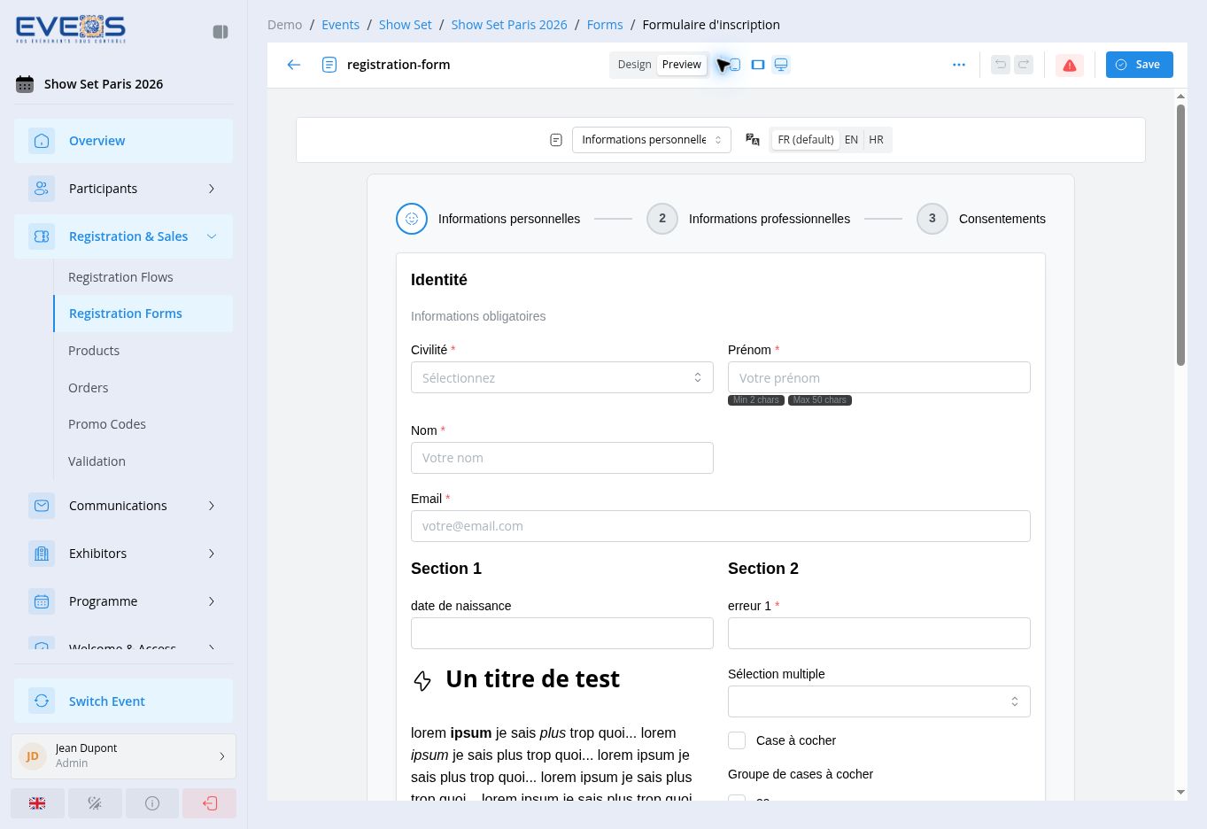 Form preview